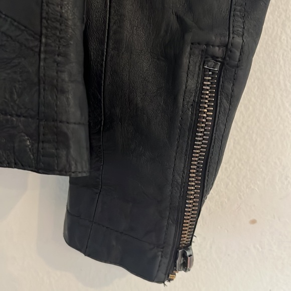 RARE Ari Soho NYC LAMBSKIN Biker Jacket - Picture 6 of 8